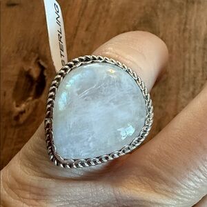 Sterling Silver Moonstone Ring
